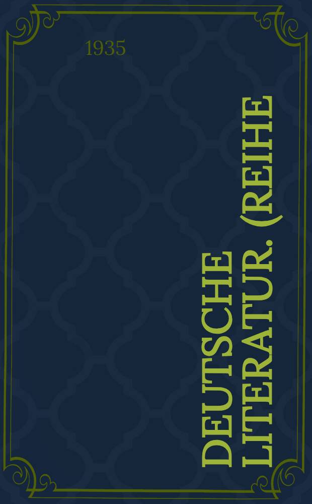 Deutsche Literatur. (Reihe) Barock. Barocktradition im österreichischbayrischen Volkstheater : Sammlung literarischer Kunst- und Kulturdenkmäler in Entwicklungsreihen : 8 Bände