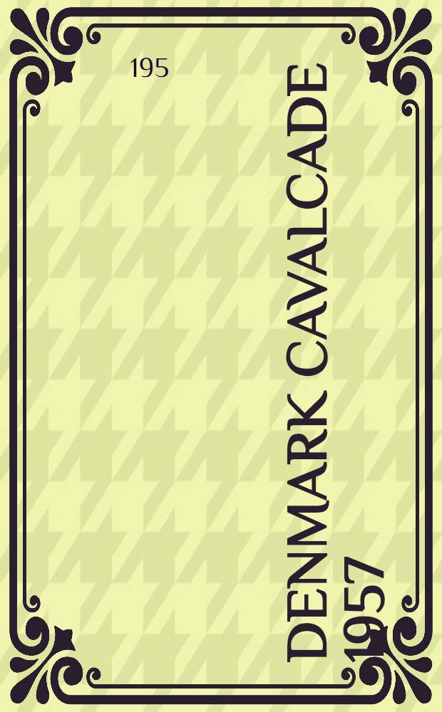 Denmark cavalcade 1957 : Album