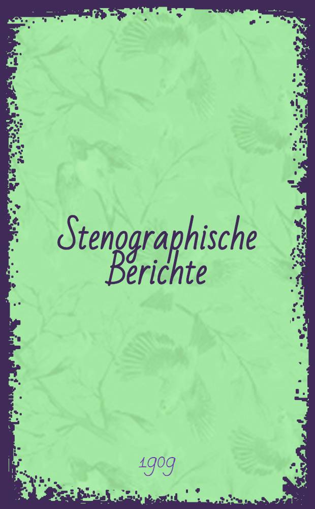 Stenographische Berichte : XII. Legislaturperiode. II. Session