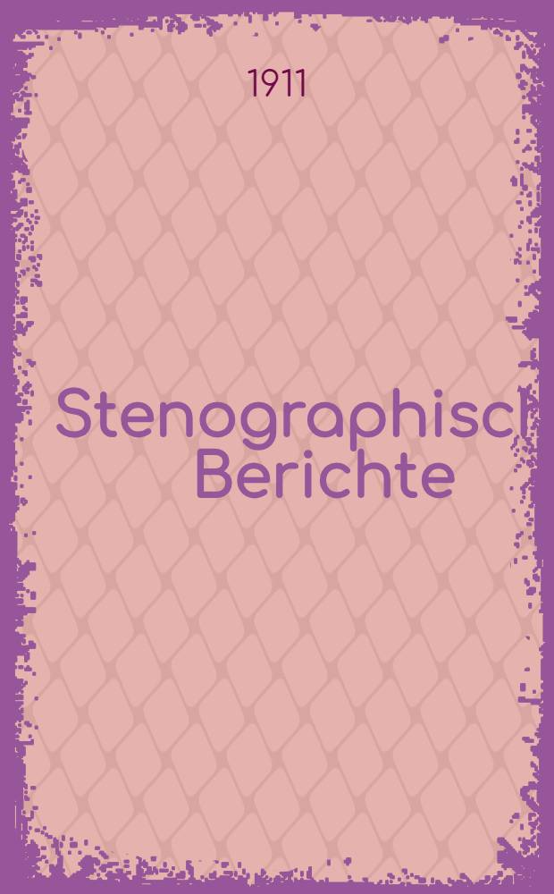 Stenographische Berichte : XII. Legislaturperiode. II. Session. [Bd. 25] : Anlagen zu den Stenographischen Berichten Nr. 1106 bis 1260