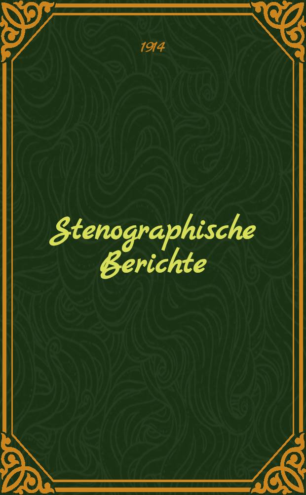 Stenographische Berichte : XIII. Legislaturperiode. 1. Session. [Bd. 20] : Anlagen zu den Stenographischen Berichten Nr. 1398 bis 1546