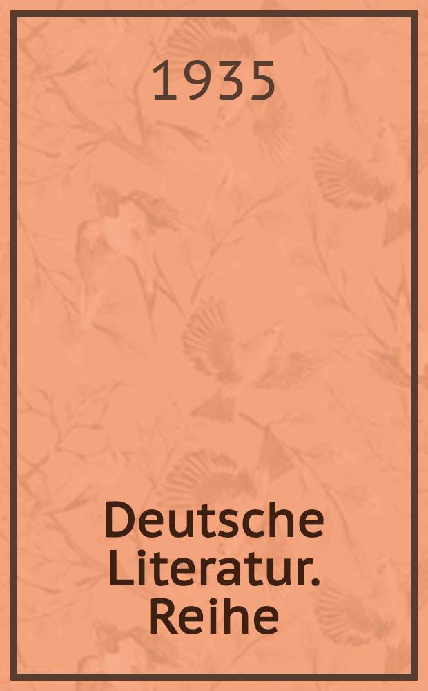 Deutsche Literatur. Reihe: Humanismus und Renaissance : Sammlung literarischer Kunst- und Kulturdenkmäler in Entwicklungsreihen : 6 Bände