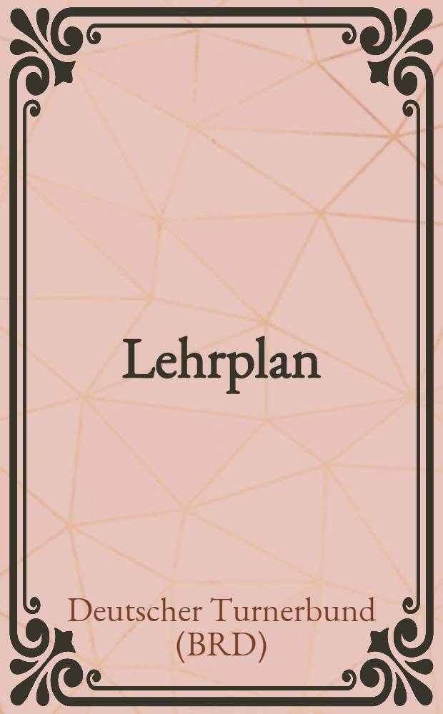 Lehrplan