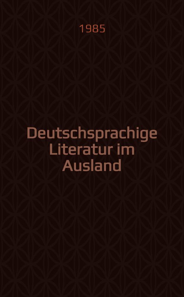 Deutschsprachige Literatur im Ausland