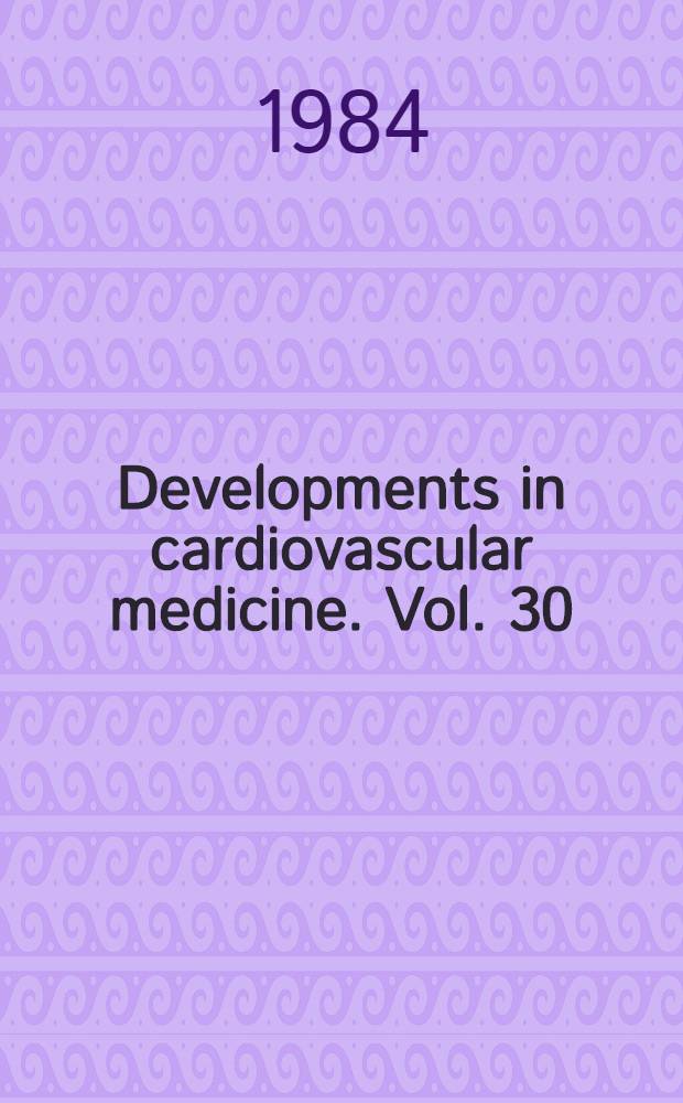 Developments in cardiovascular medicine. [Vol.] 30 : Topics in pathophysiology of hypertension