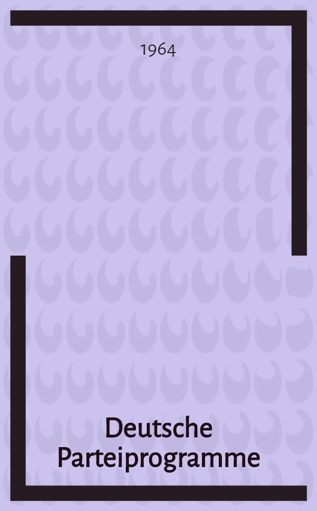 Deutsche Parteiprogramme