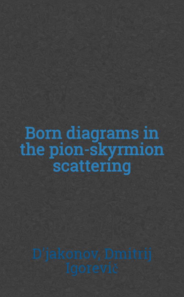Born diagrams in the pion-skyrmion scattering