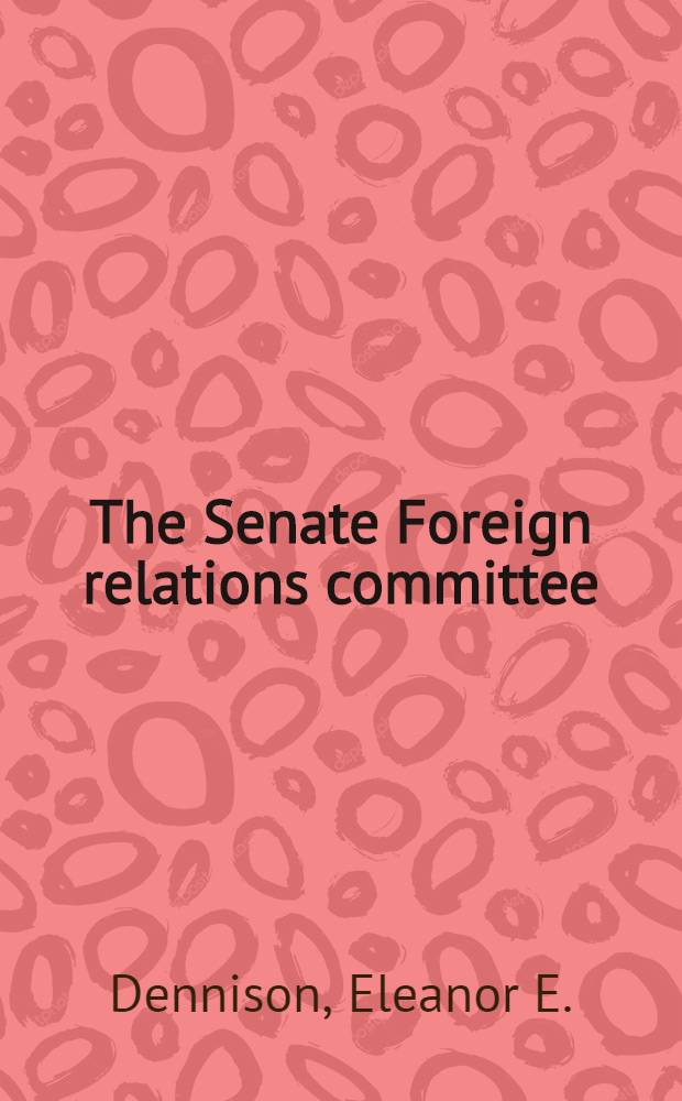 The Senate Foreign relations committee