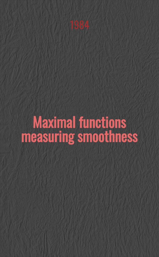 Maximal functions measuring smoothness