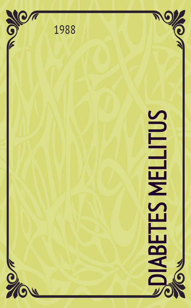 Diabetes mellitus