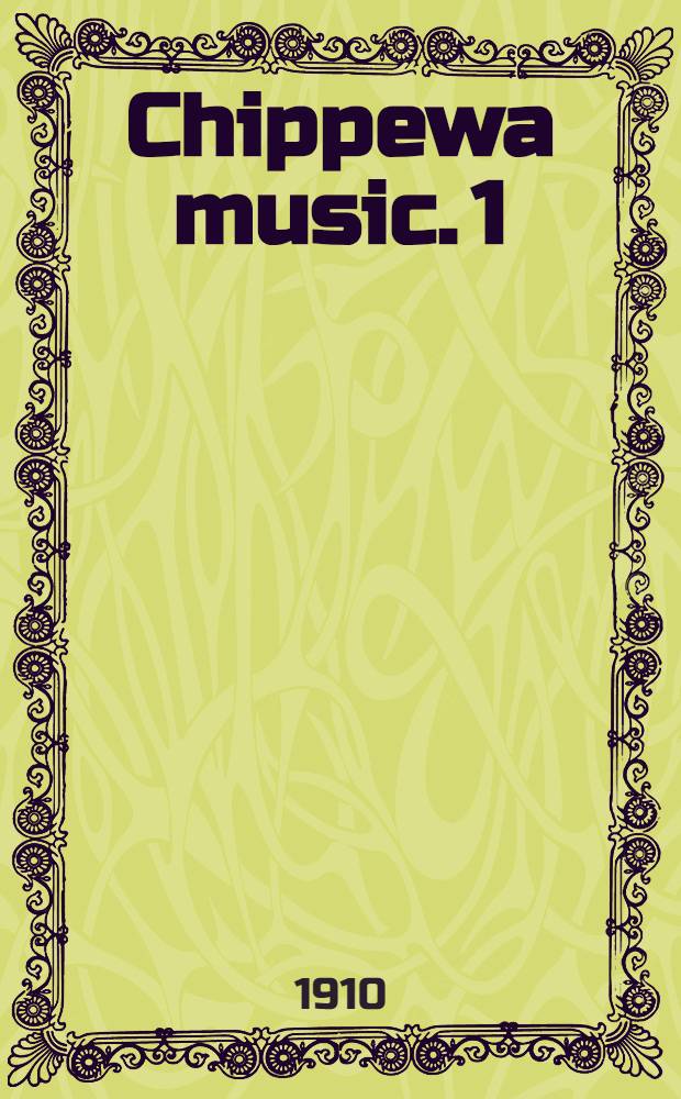 Chippewa music. [1]