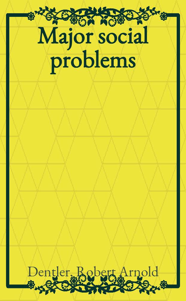 Major social problems