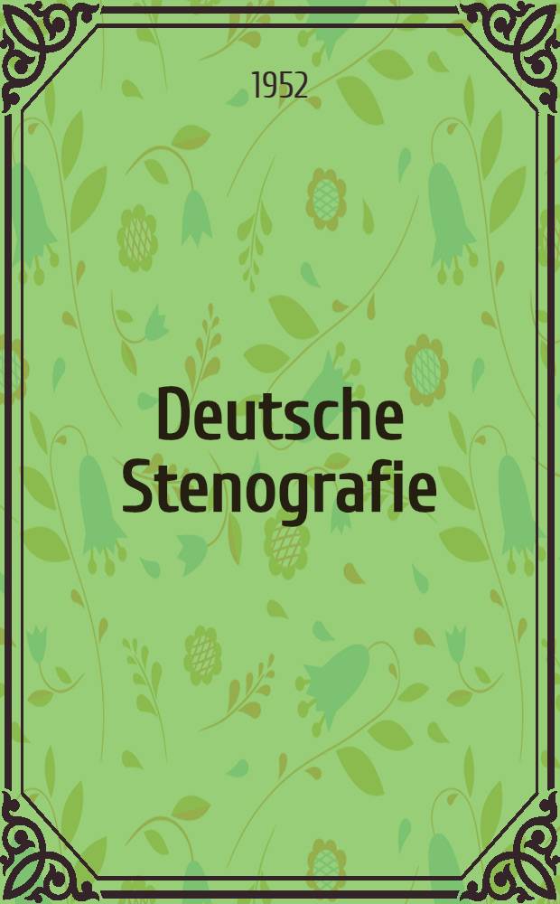 Deutsche Stenografie