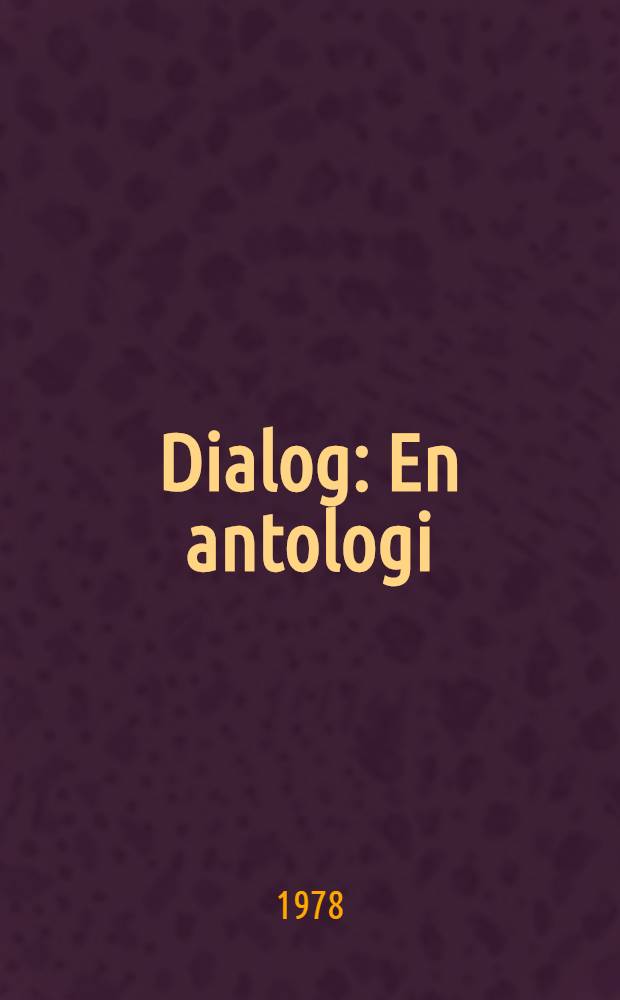 Dialog : En antologi