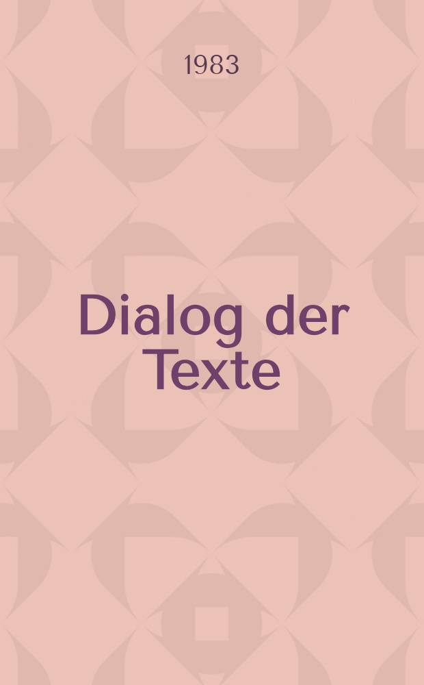 Dialog der Texte