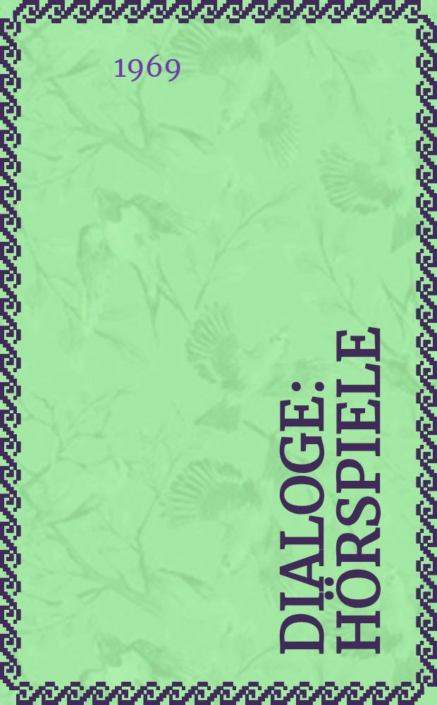Dialoge : Hörspiele