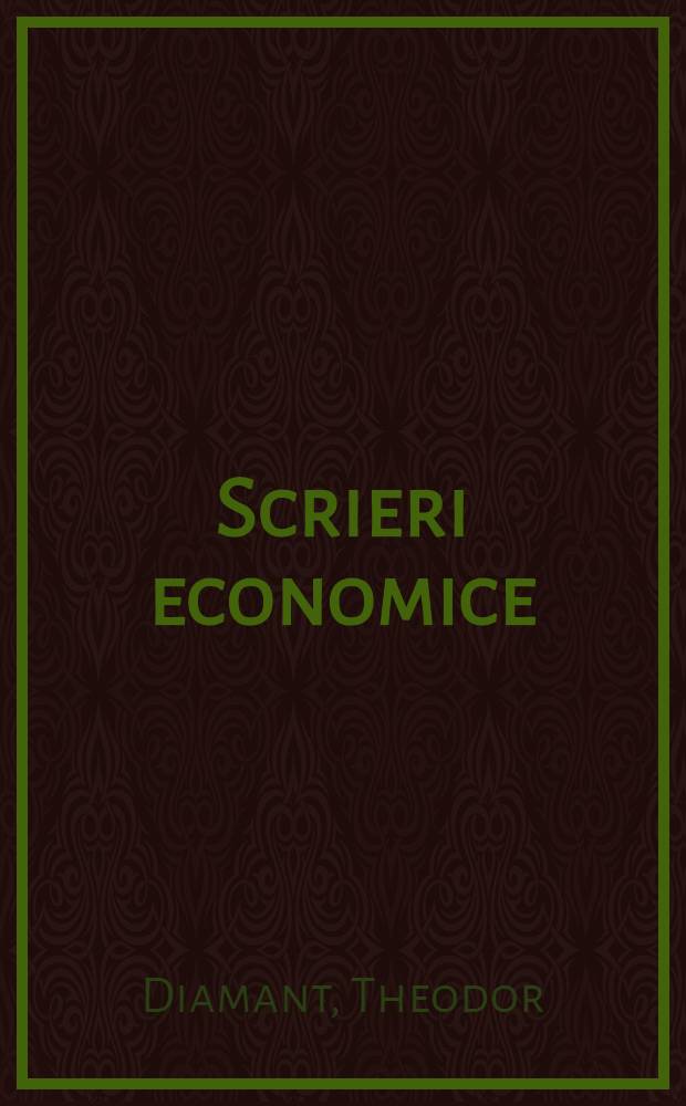 Scrieri economice