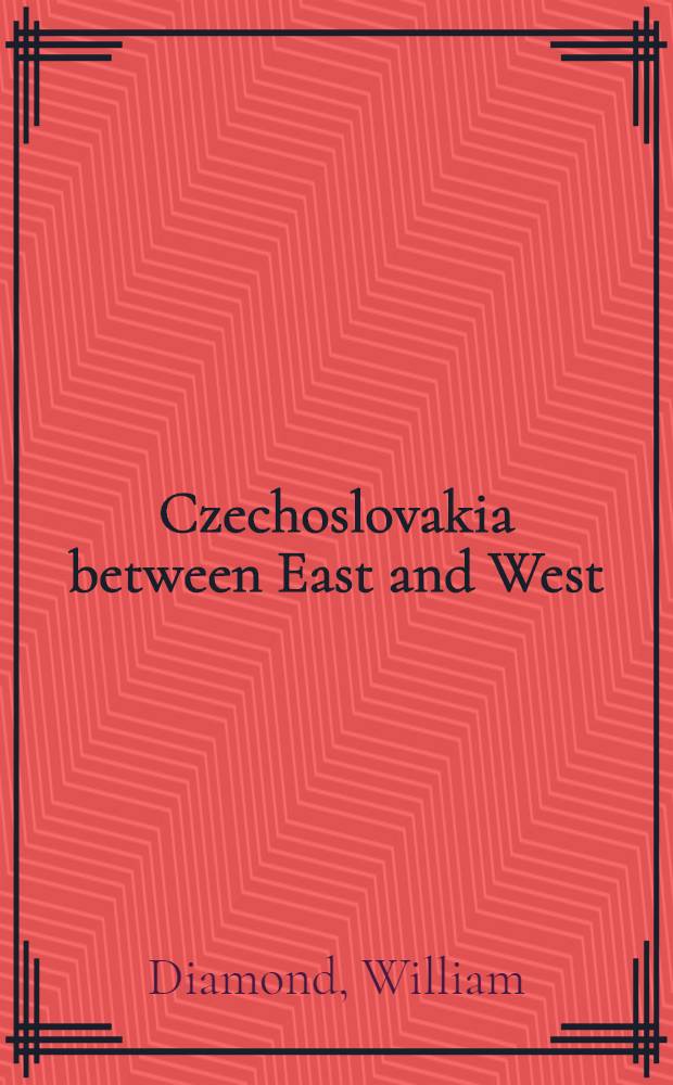 Czechoslovakia between East and West