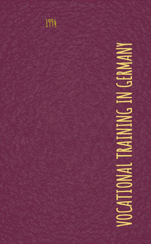 Vocational training in Germany