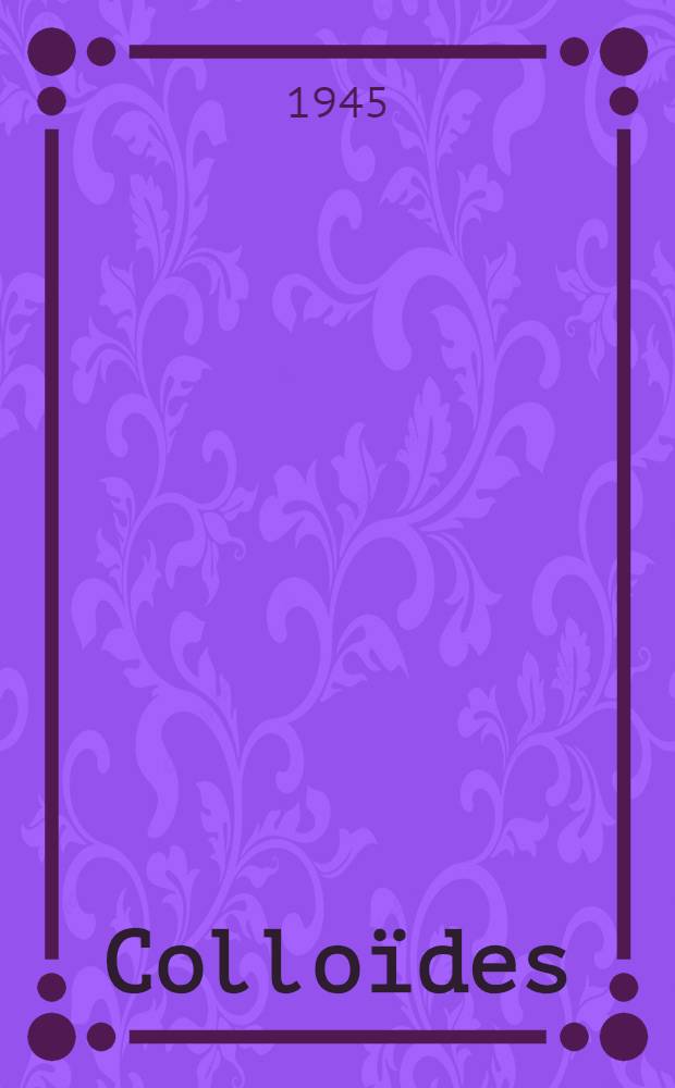 Colloïdes