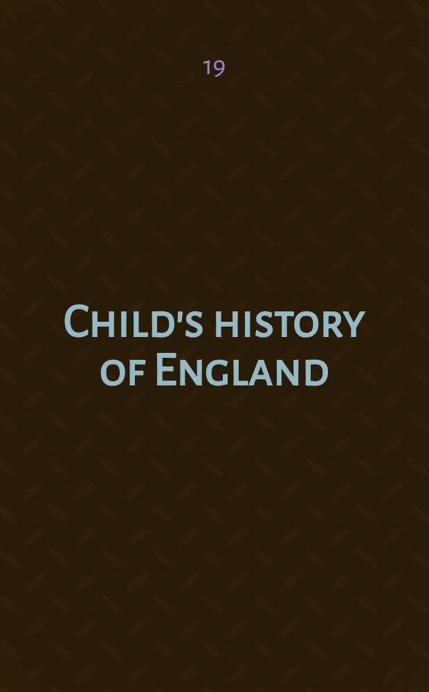 Child's history of England