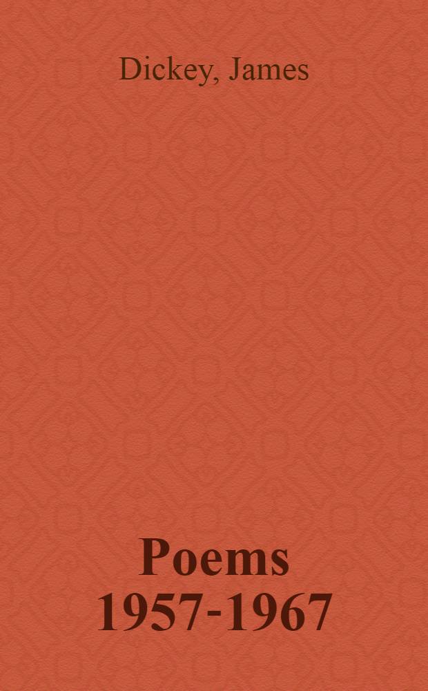 Poems 1957-1967