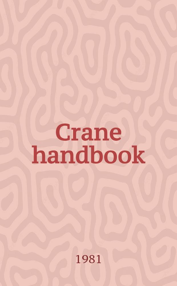 Crane handbook