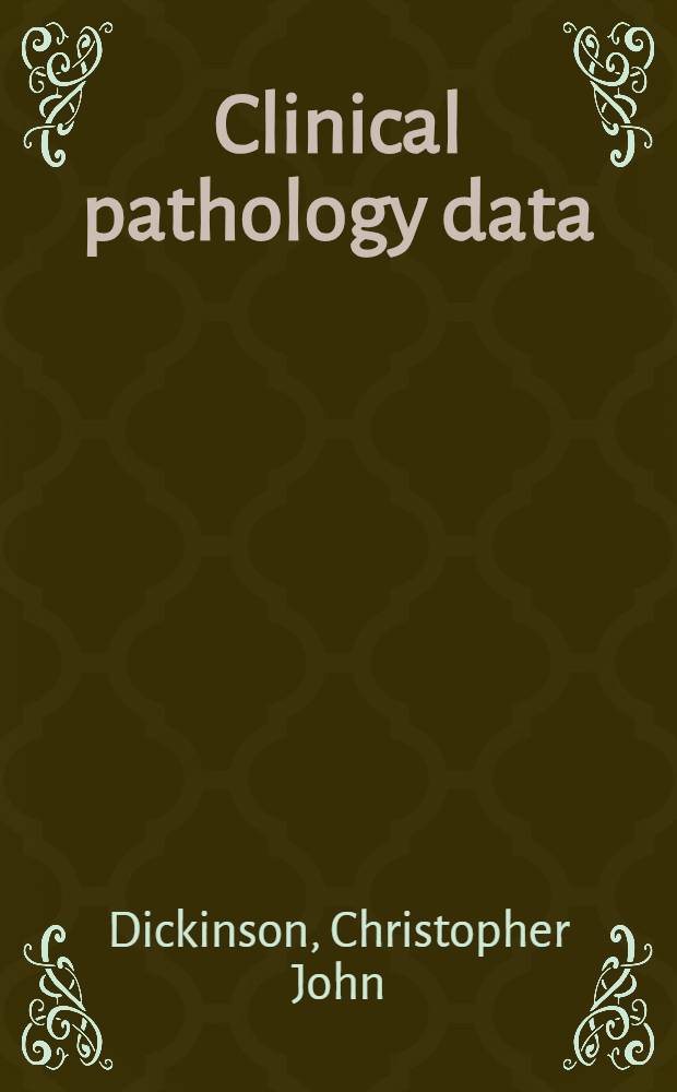 Clinical pathology data