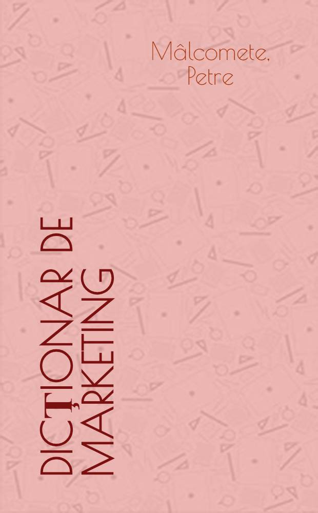 Dicţionar de marketing