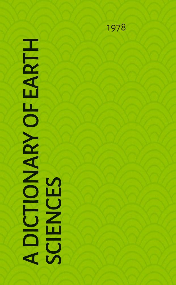 A dictionary of earth sciences