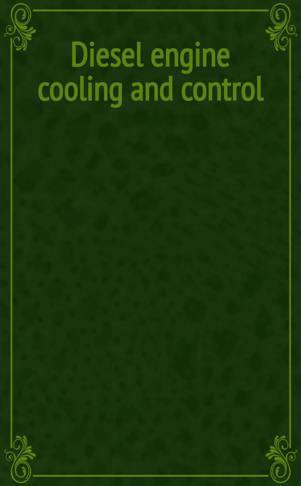 Diesel engine cooling and control