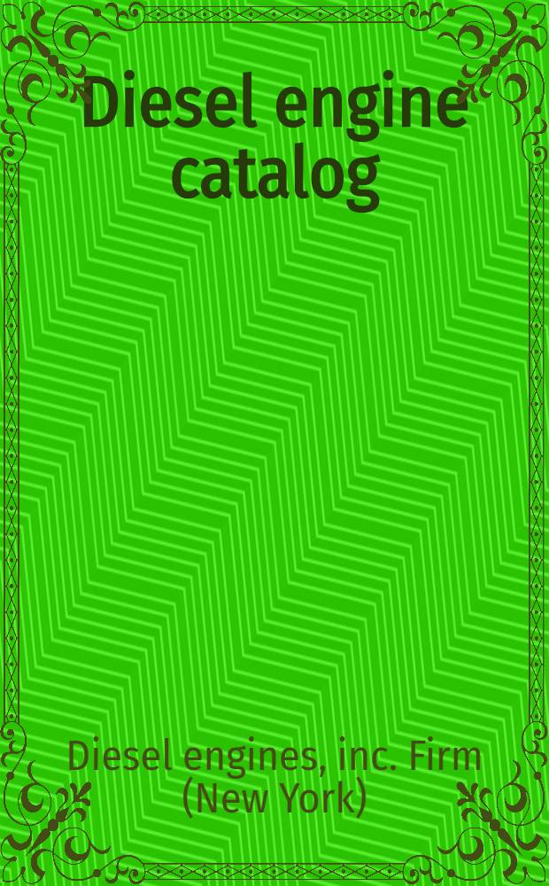 Diesel engine catalog
