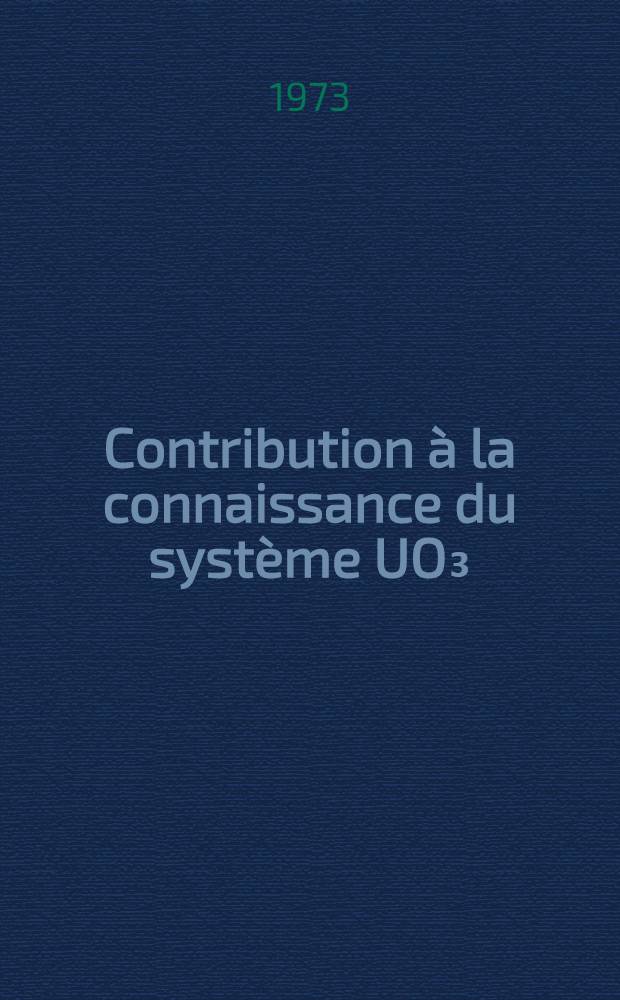 Contribution &agrave; la connaissance du syst&egrave;me UO₃=V₂O₅=Na₂O: d&eacute;termination, propri&eacute;t&eacute;s et &eacute;tude de la r&eacute;duction des phases solides : Th&egrave;se pr&eacute;s. &agrave; l'Univ. des sciences et techniques de Lille ..