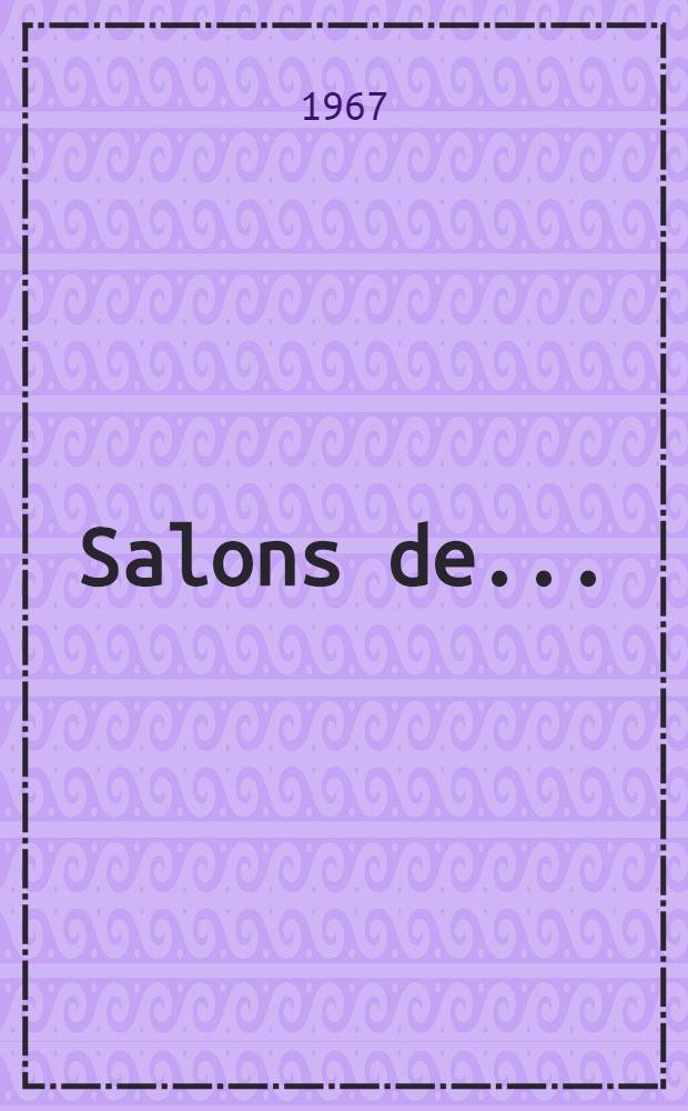 Salons de ...