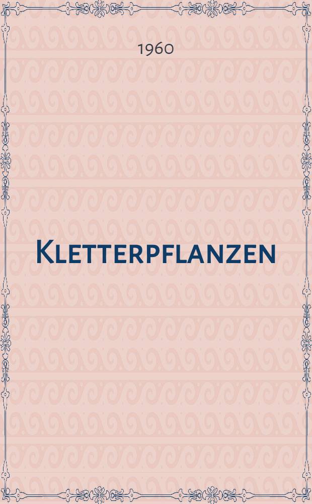 Kletterpflanzen