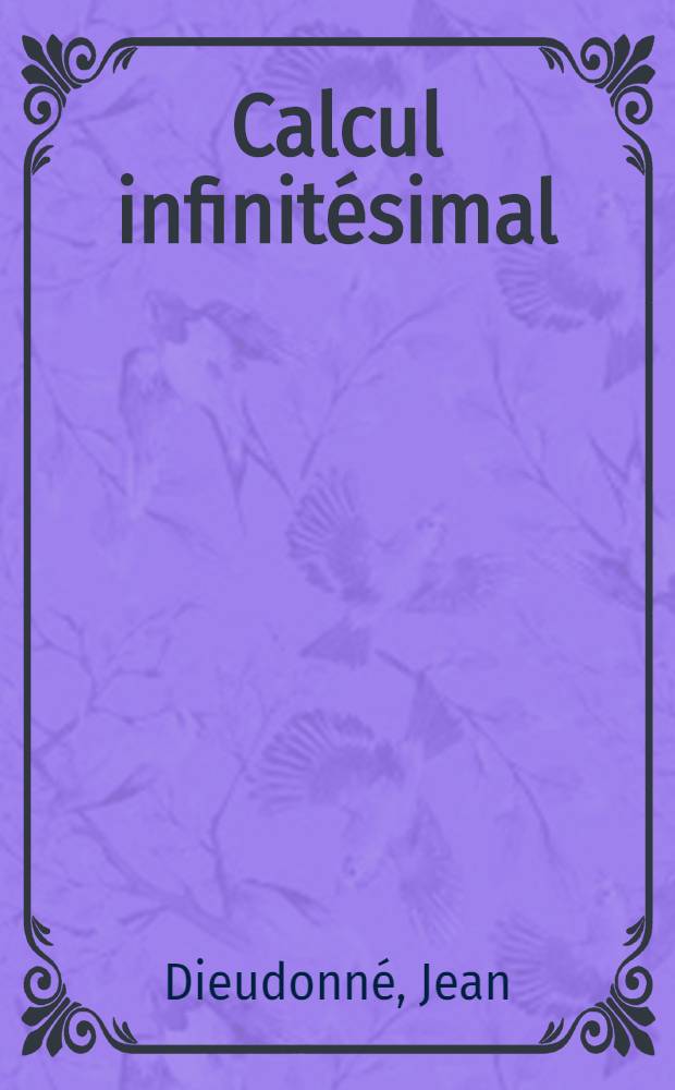 Calcul infinitésimal
