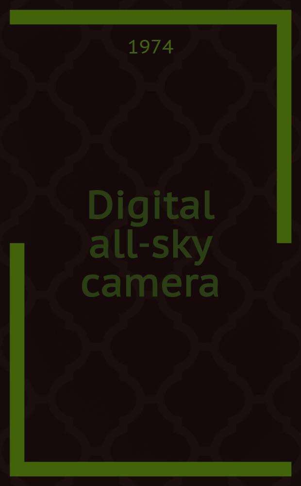 Digital all-sky camera