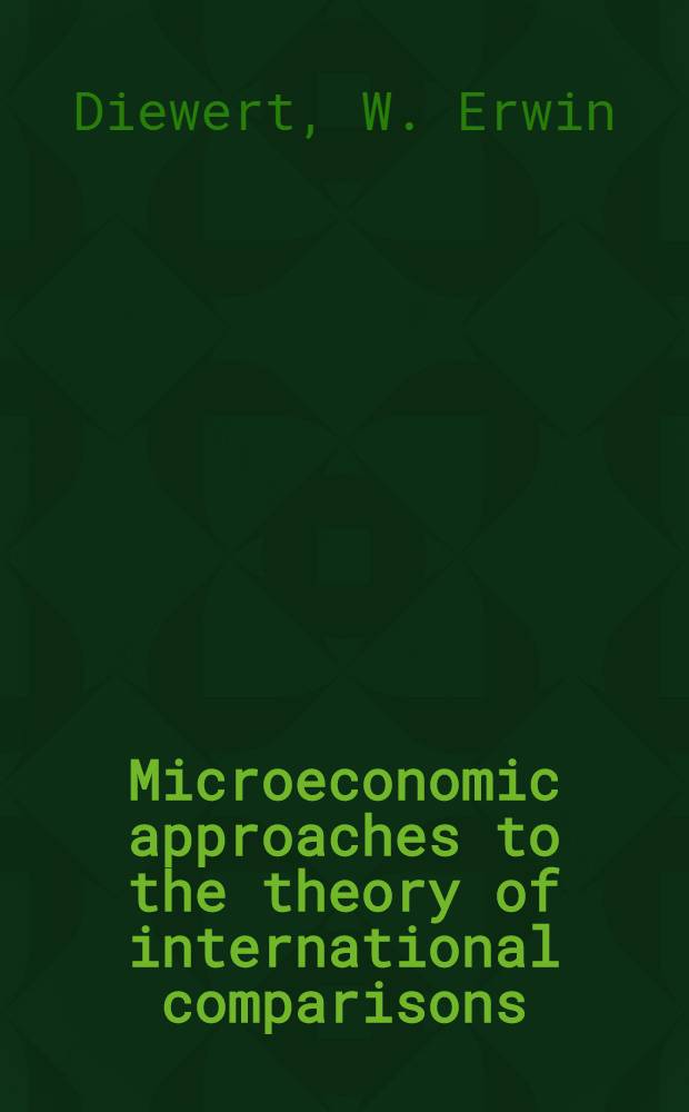 Microeconomic approaches to the theory of international comparisons
