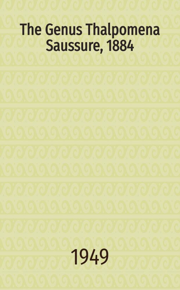 The Genus Thalpomena Saussure, 1884 (Orthoptera, acrididae) and its allies