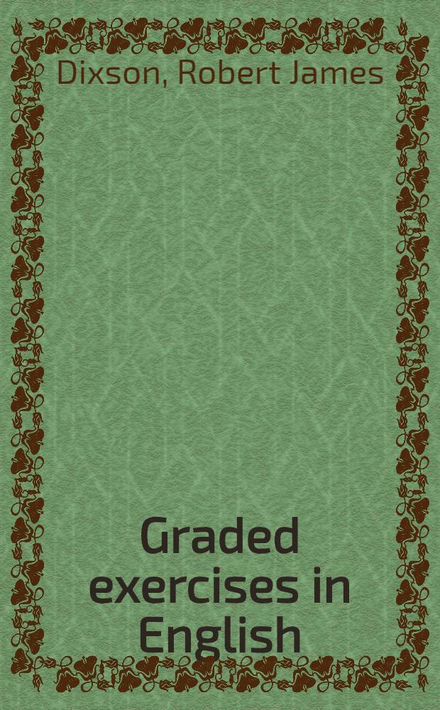 Graded exercises in English