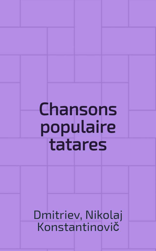 Chansons populaire tatares