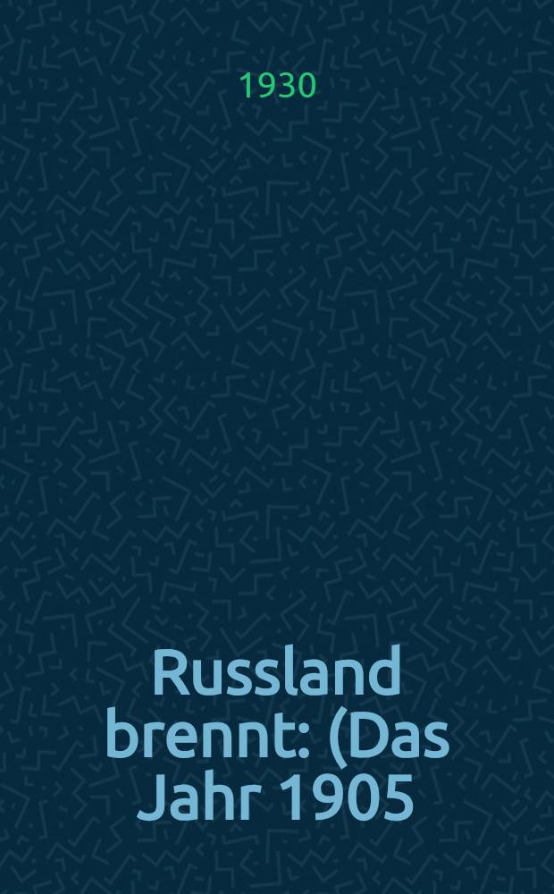 ... Russland brennt : (Das Jahr 1905)