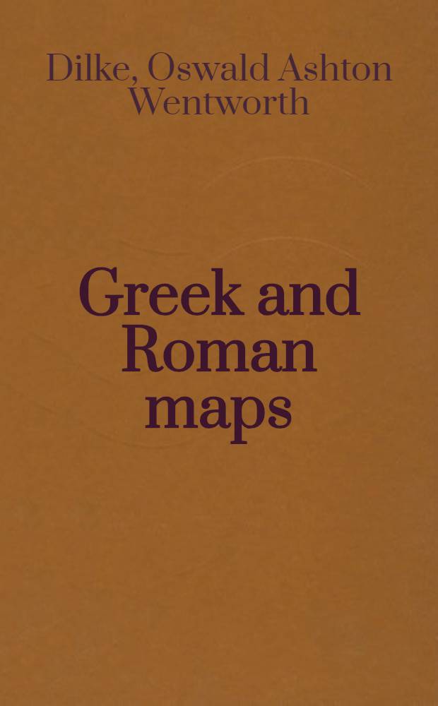 Greek and Roman maps