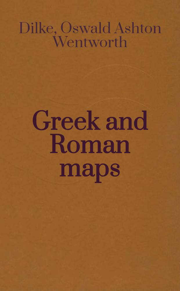 Greek and Roman maps