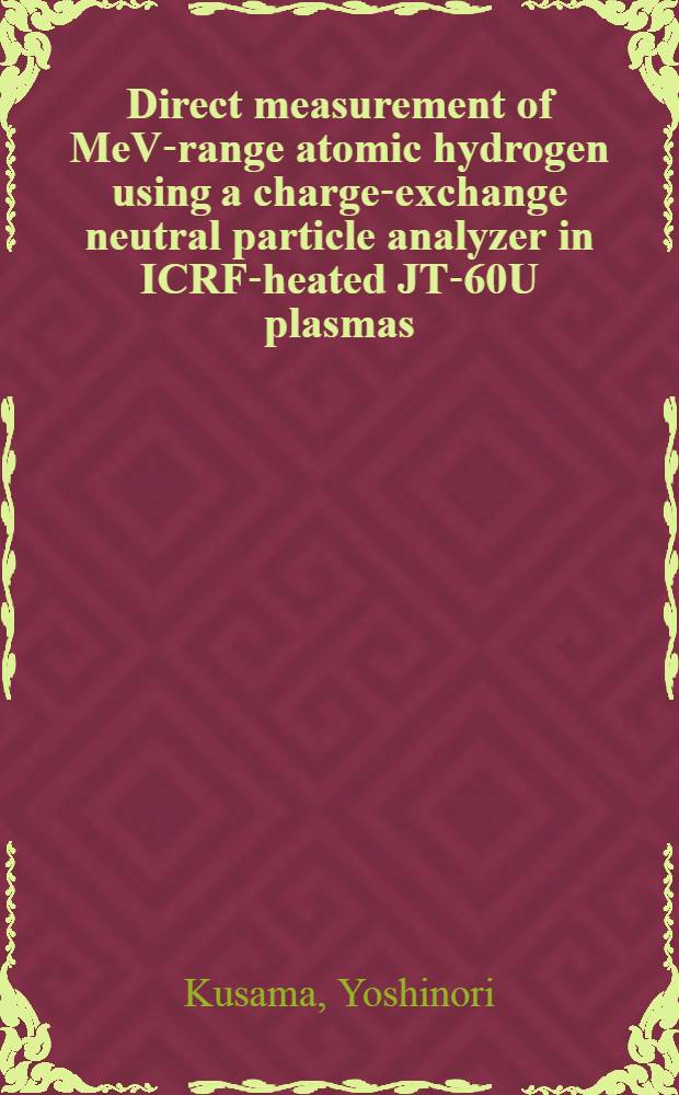 Direct measurement of MeV-range atomic hydrogen using a charge-exchange neutral particle analyzer in ICRF-heated JT-60U plasmas