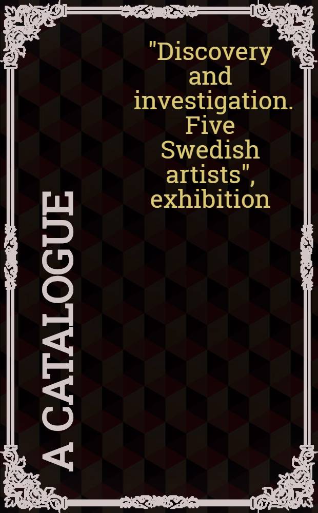 [A catalogue]