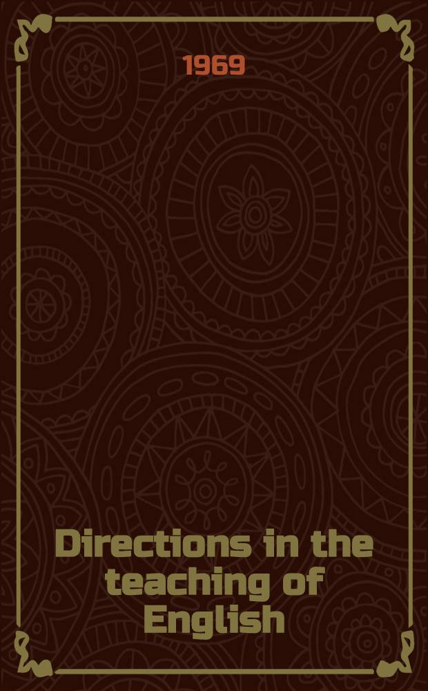 Directions in the teaching of English