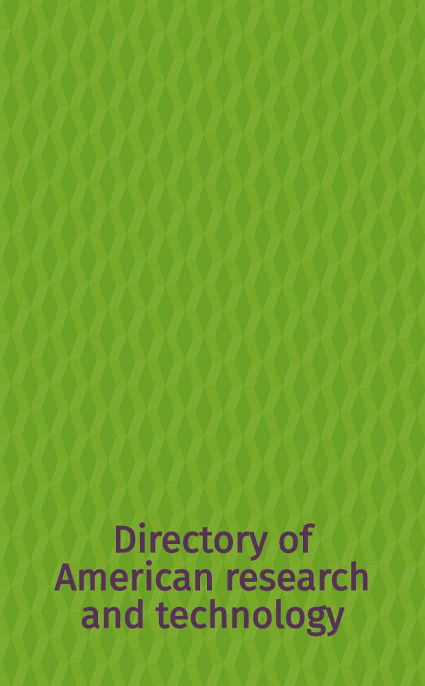 Directory of American research and technology