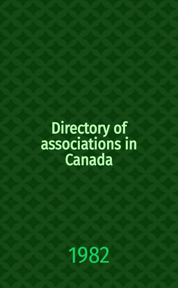 Directory of associations in Canada