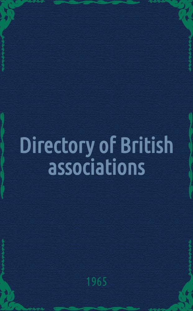 Directory of British associations